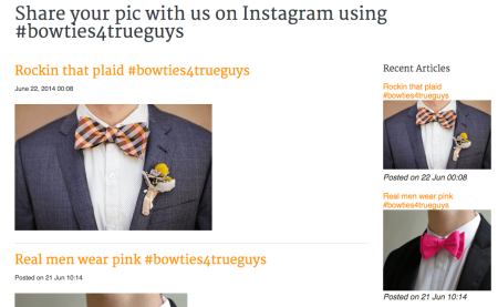 BlogFeeder Instagram tags