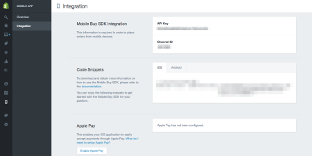 api key apple pay on shopify